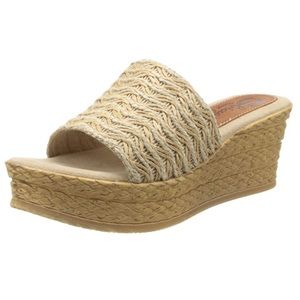 Sbicca Bungalow Woven Wedge Slide Sandal